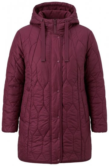 Ulla Popken 852413 Veste matelassée Prune - Vestes - Vestes femme grande taille