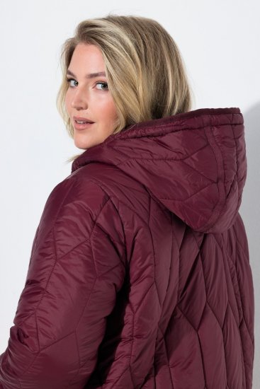 Ulla Popken 852413 Veste matelassée Prune - Vestes - Vestes femme grande taille