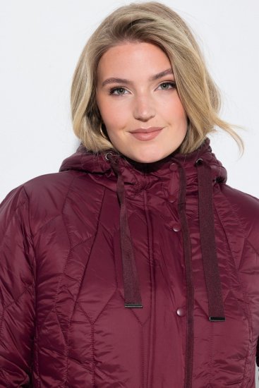 Ulla Popken 852413 Veste matelassée Prune - Vestes - Vestes femme grande taille