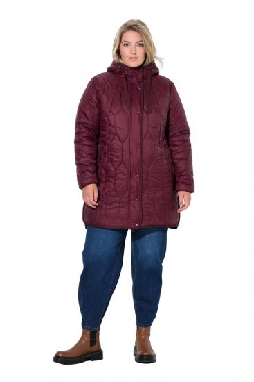 Ulla Popken 852413 Veste matelassée Prune - Vestes - Vestes femme grande taille