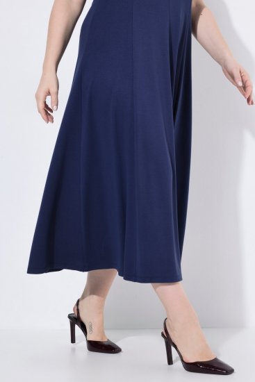 Ulla Popken 852680 Robe de soirée Bleu marine - Robes de soirée - Robes de soirée grande taille