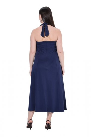 Ulla Popken 852680 Robe de soirée Bleu marine - Robes de soirée - Robes de soirée grande taille