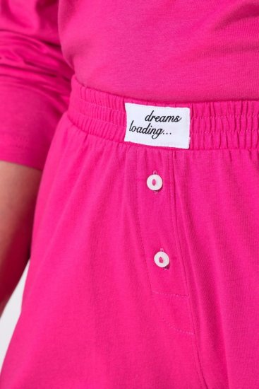 Ulla Popken 852752 Short de pyjama à rayures lot de 2 Rose - Pyjamas/vêtements de détente - 