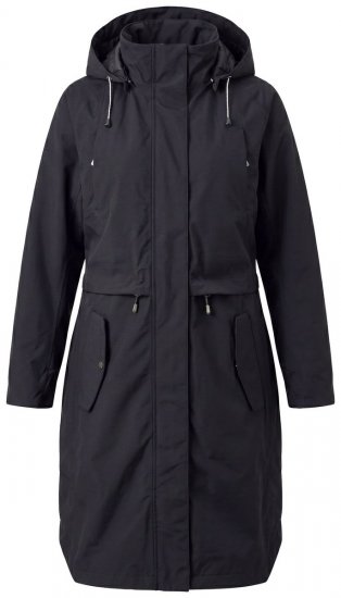 Ulla Popken 852901 Manteau technique Noir - Manteaux - Manteaux femme grande taille