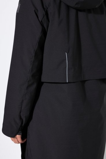 Ulla Popken 852901 Manteau technique Noir - Manteaux - Manteaux femme grande taille