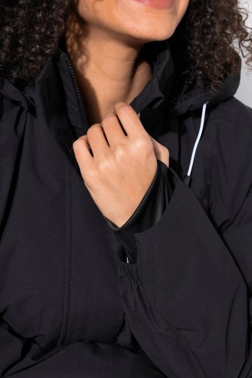 Ulla Popken 852901 Manteau technique Noir - Manteaux - Manteaux femme grande taille