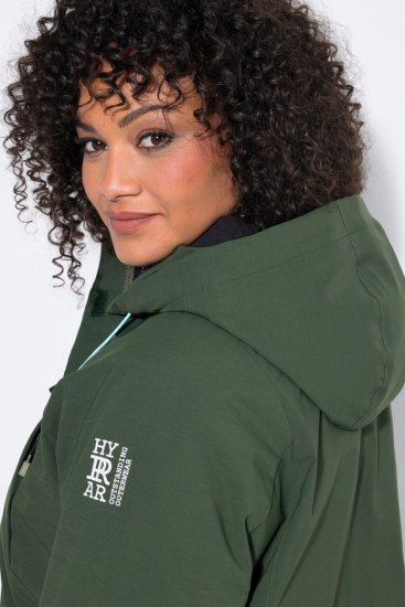 Ulla Popken 852901 Manteau technique Vert olive - Manteaux - Manteaux femme grande taille