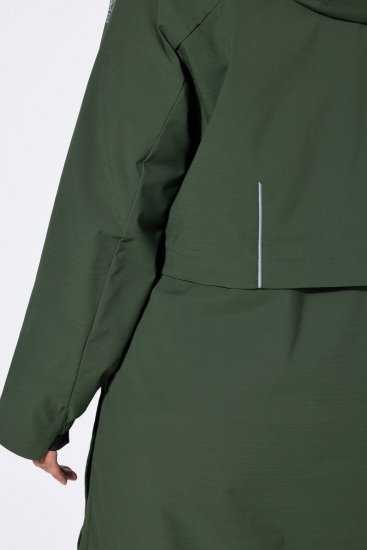 Ulla Popken 852901 Manteau technique Vert olive - Manteaux - Manteaux femme grande taille