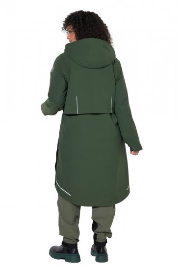 Ulla Popken 852901 Manteau technique Vert olive - Manteaux - Manteaux femme grande taille