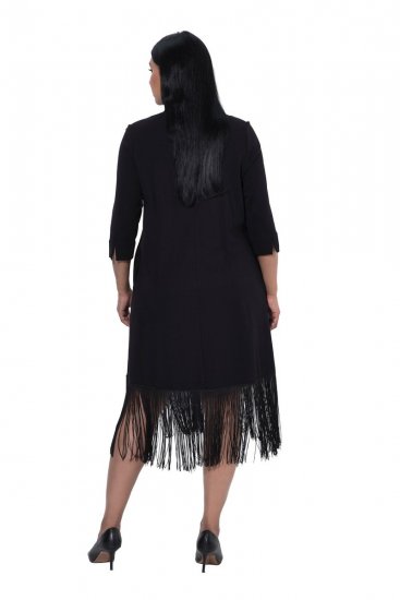 Ulla Popken 852937 Robe en jersey Noir - Robes en jersey - 