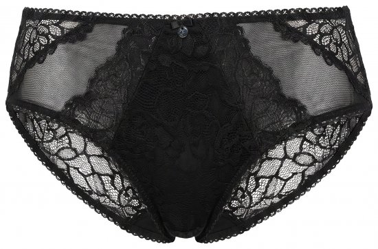 Ulla Popken 853040 Boxers en dentelle Noir - Culottes - 