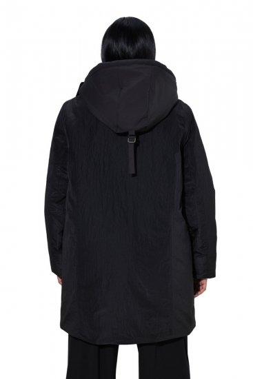 Ulla Popken 853351 Veste matelassée Sympatex imperméable à capuche Noir - Vestes - Vestes femme grande taille