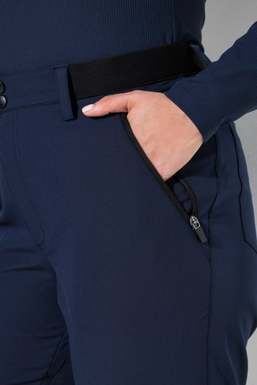 Ulla Popken 853530 Pantalon de randonnée ultraléger Bleu marine - Vêtements d'extérieur - 