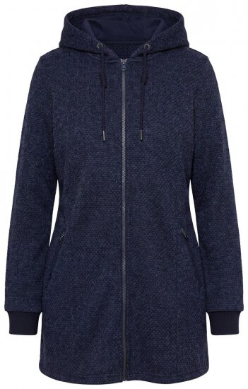Ulla Popken 853577 Veste polaire Bleu marine - Vestes - Vestes femme grande taille