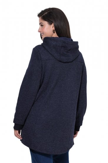 Ulla Popken 853577 Veste polaire Bleu marine - Vestes - Vestes femme grande taille