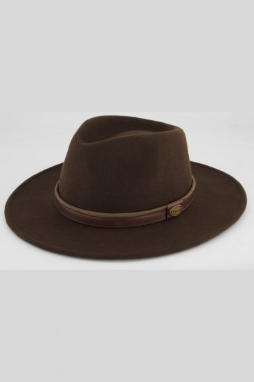 JP1880 853626 Chapeau en laine Marron foncé - Chapeaux - 