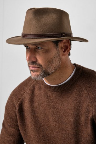 JP1880 853629 Chapeau en laine Marron moka - Chapeaux - 