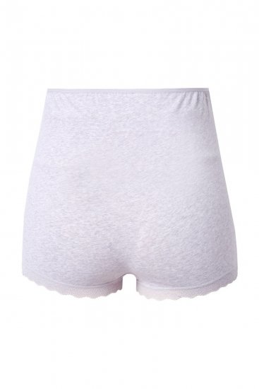 Ulla Popken 853631 Culottes de grossesse en dentelle Gris chiné - Culottes - 
