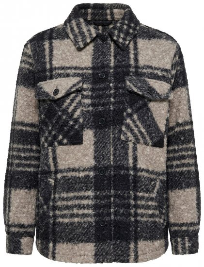 Ulla Popken 853709 Veste teddy Beige - Vestes - Vestes femme grande taille