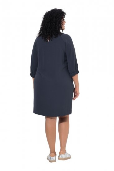 Ulla Popken 853946 Robe à manches 3/4 Vert olive - Robes - Robes pour toutes les tailles