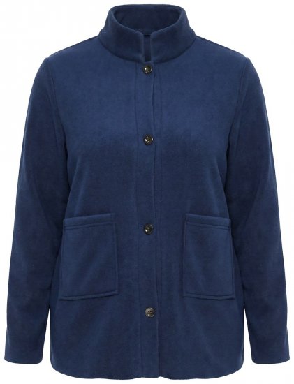 Ulla Popken 854200 Veste polaire Bleu marine - Vestes - Vestes femme grande taille