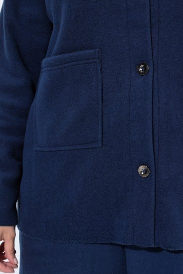 Ulla Popken 854200 Veste polaire Bleu marine - Vestes - Vestes femme grande taille