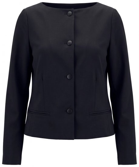 Ulla Popken 855136 Blazer stretch Noir - Blazers - Blazers grande taille pour femme