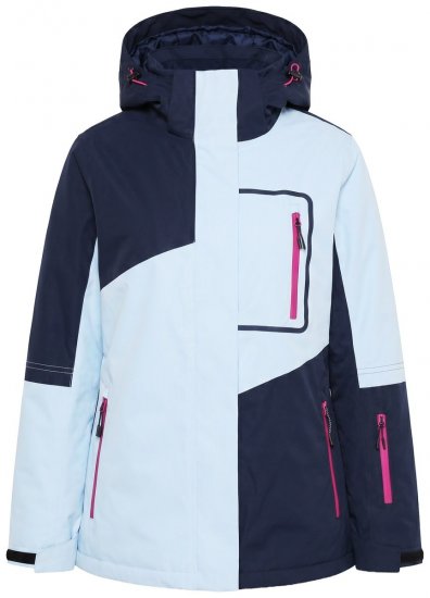 Ulla Popken 855307 Veste de ski HYPRAR à capuche amovible Bleu marine - Vêtements de ski - 