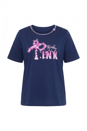 Ulla Popken 856141 Pyjama à manches longues Bleu marine - Pyjamas/vêtements de détente - 