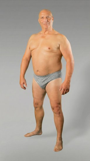 20 Nodi 934 Stretch Cotton Briefs Grey - Slip - Slip grande taille pour homme