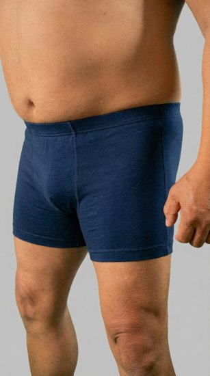 20 Nodi 978 Stretch Cotton Boxer with Internal Elastic Band Navy - Boxers - Caleçons grande taille