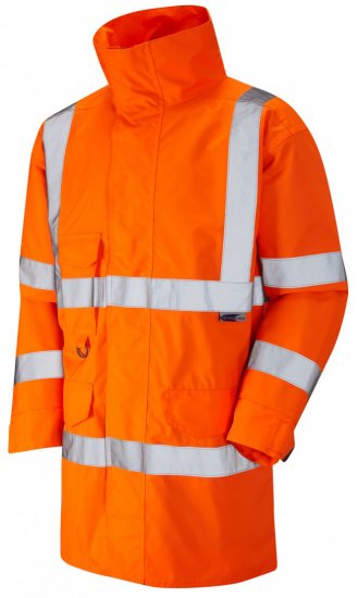 Leo Torridge Breathable Lightweight Anorak Hi-Vis Orange - Vêtements de travail - Vêtements de travail grandes tailles
