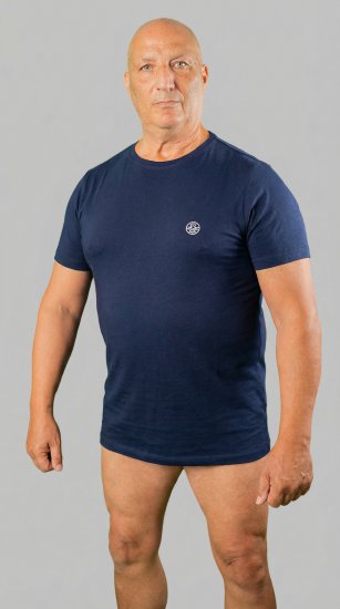 20 Nodi Mezzogiorno Sports T-Shirt Navy - T-shirts - T-shirts Homme Grande Taille