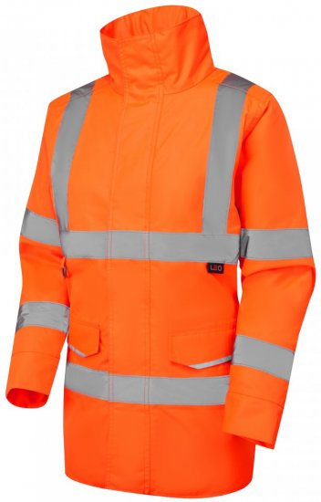 Leo Cheristow EcoViz 4K Women's Baffle Lined Anorak Hi-Vis Orange - Vêtements de travail - 