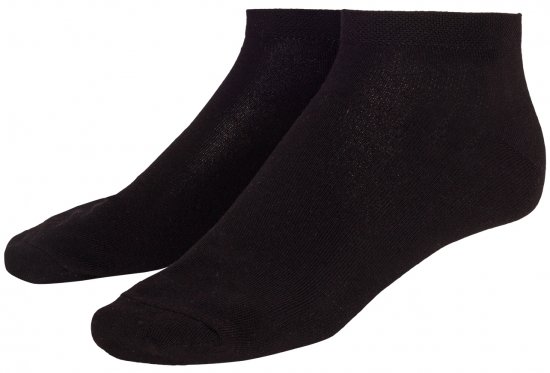 Adamo Anton sneaker-socks Black 4-pack - Sous-vêtements & bain - Sous-vêtements Grande Taille