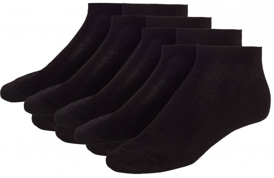Adamo Anton sneaker-socks Black 4-pack - Sous-vêtements & bain - Sous-vêtements Grande Taille