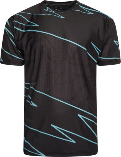 Kam Jeans AP002 Active Performance Marl Tee Black - T-shirts - T-shirts Homme Grande Taille