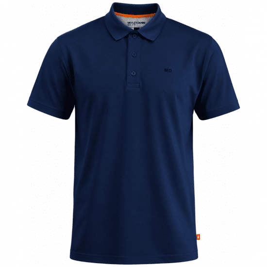 Motley Denim Bratislava Polo Navy - Polos - Polos homme grande taille