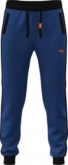 Motley Denim Bremen Sweatpants Royal Blue/Black - Pantalons/shorts de survêtement - Survêtement/jogging grandes tailles