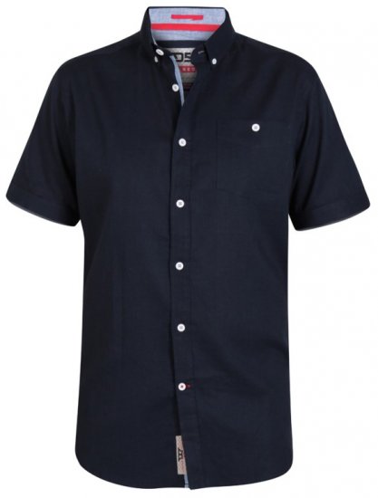 D555 Brixton Shirt Navy - Chemises - Chemises Grandes Tailles Hommes