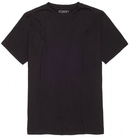 Adamo Bud Regular fit Heavy weight T-shirt Black - T-shirts - T-shirts Homme Grande Taille