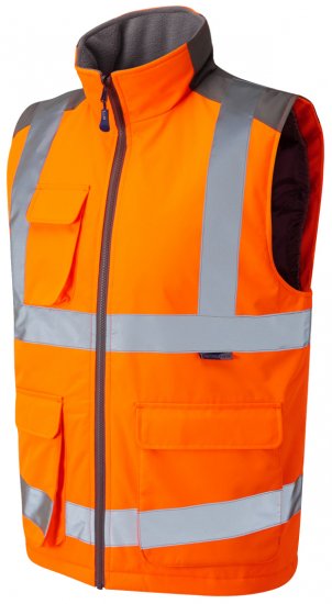Leo Torrington Bodywarmer Orange - Vêtements de travail - Vêtements de travail grandes tailles