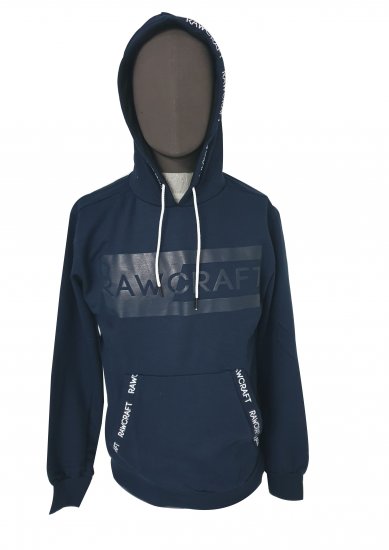 Rawcraft Cregan Hoodie Navy - Sweatshirts & hoodies - Sweatshirts/Hoodies grande taille homme