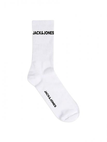 Jack & Jones Basic Logo Chaussettes de tennis Blanc lot de 5 - Sous-vêtements & bain - Sous-vêtements Grande Taille