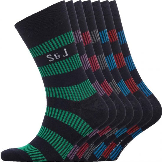 Smith & Jones Dasher 7-pack Socks - Sous-vêtements & bain - Sous-vêtements Grande Taille