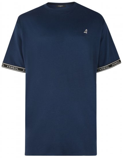 Kangol Descend T-shirt Navy - T-shirts - T-shirts Homme Grande Taille