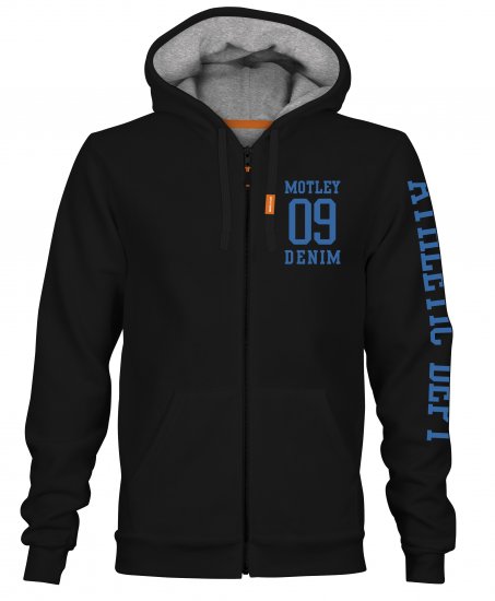 Motley Denim Ealing Hoodie Black - Sweatshirts & hoodies - Sweatshirts/Hoodies grande taille homme