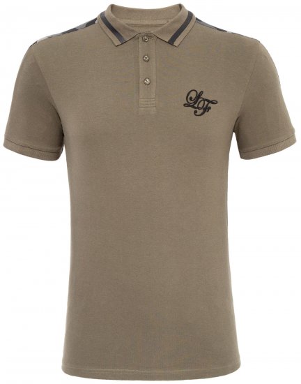 Loyalty & Faith Element Polo Khaki - Polos - Polos homme grande taille