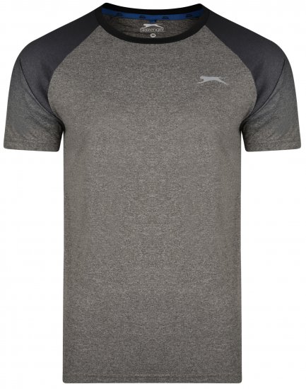 Slazenger Eli T-shirt Charcoal - T-shirts - T-shirts Homme Grande Taille