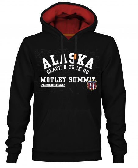 Motley Denim Elland Hoodie Black - Sweatshirts & hoodies - Sweatshirts/Hoodies grande taille homme